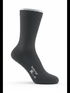 Burberrys Vintage Men's Charcoal Ribbed Dress Sock Authentic